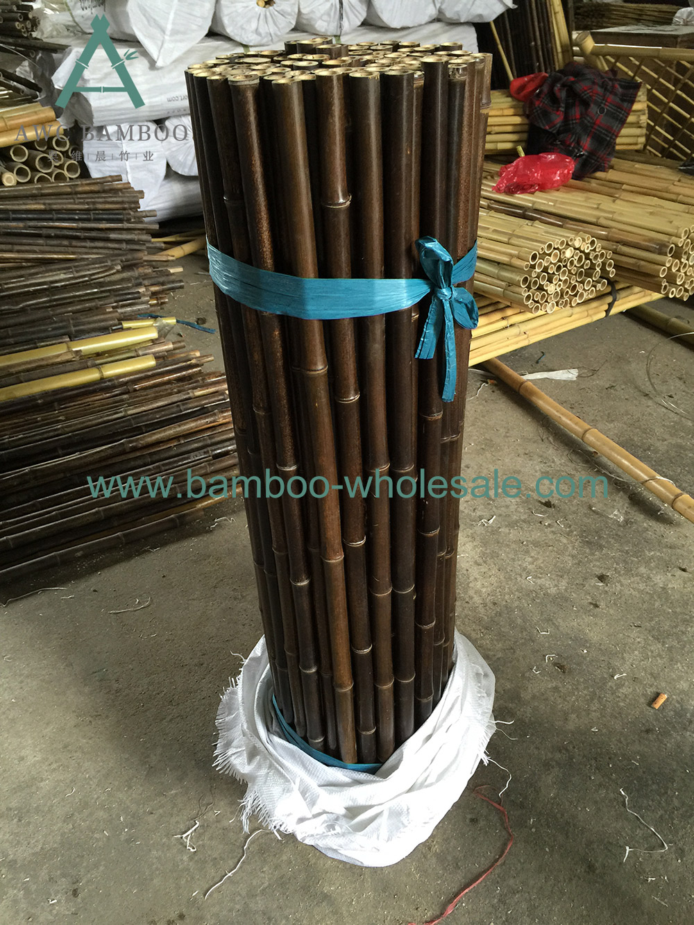 Black Bamboo Poles