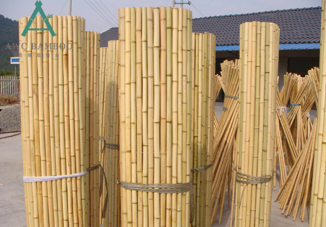 Build a Patio Bamboo Fence